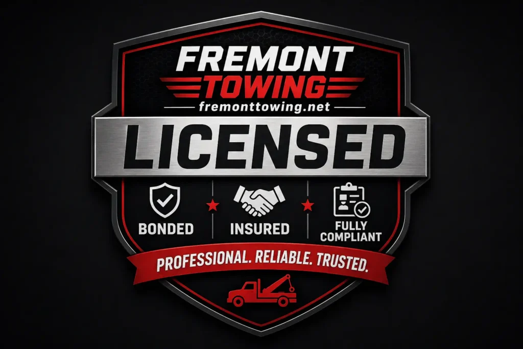 licensed trusted local fast response professional towing service fremont, ca