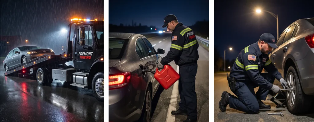 roadside assistance at night fremont, ca towing